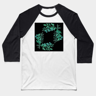 Greenery - Black Baseball T-Shirt